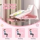 preview thumbnail 6 of 8, Kids Desk and Chair Set, Height Adjustable Kids School Study Desk and Chair Set with Tilt Desktop - Pink