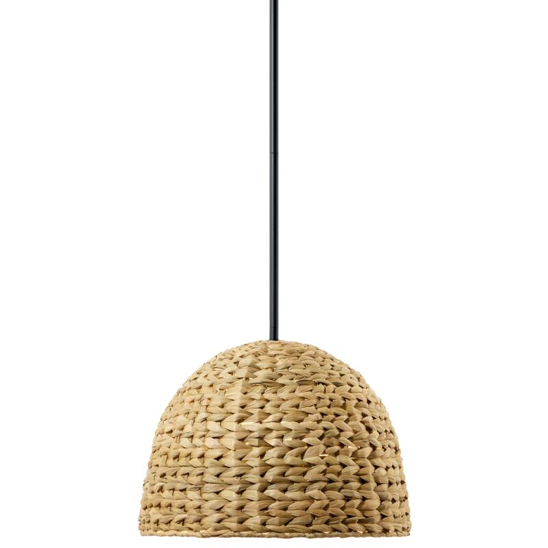 Kichler Lighting Raffiana 1-Light Black Mini Pendant Light - 14