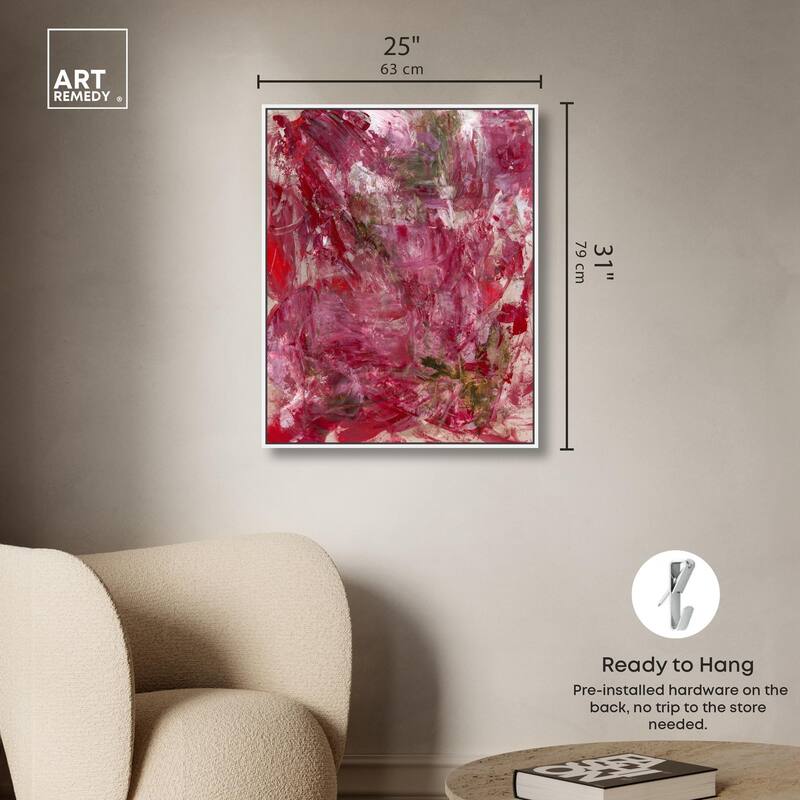 Shades of Red III Canvas by Art Remedy