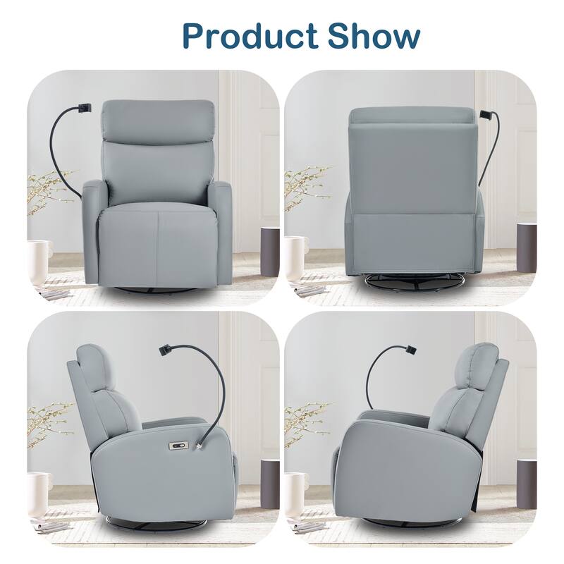 270° Power Swivel Rocker Recliner Chair