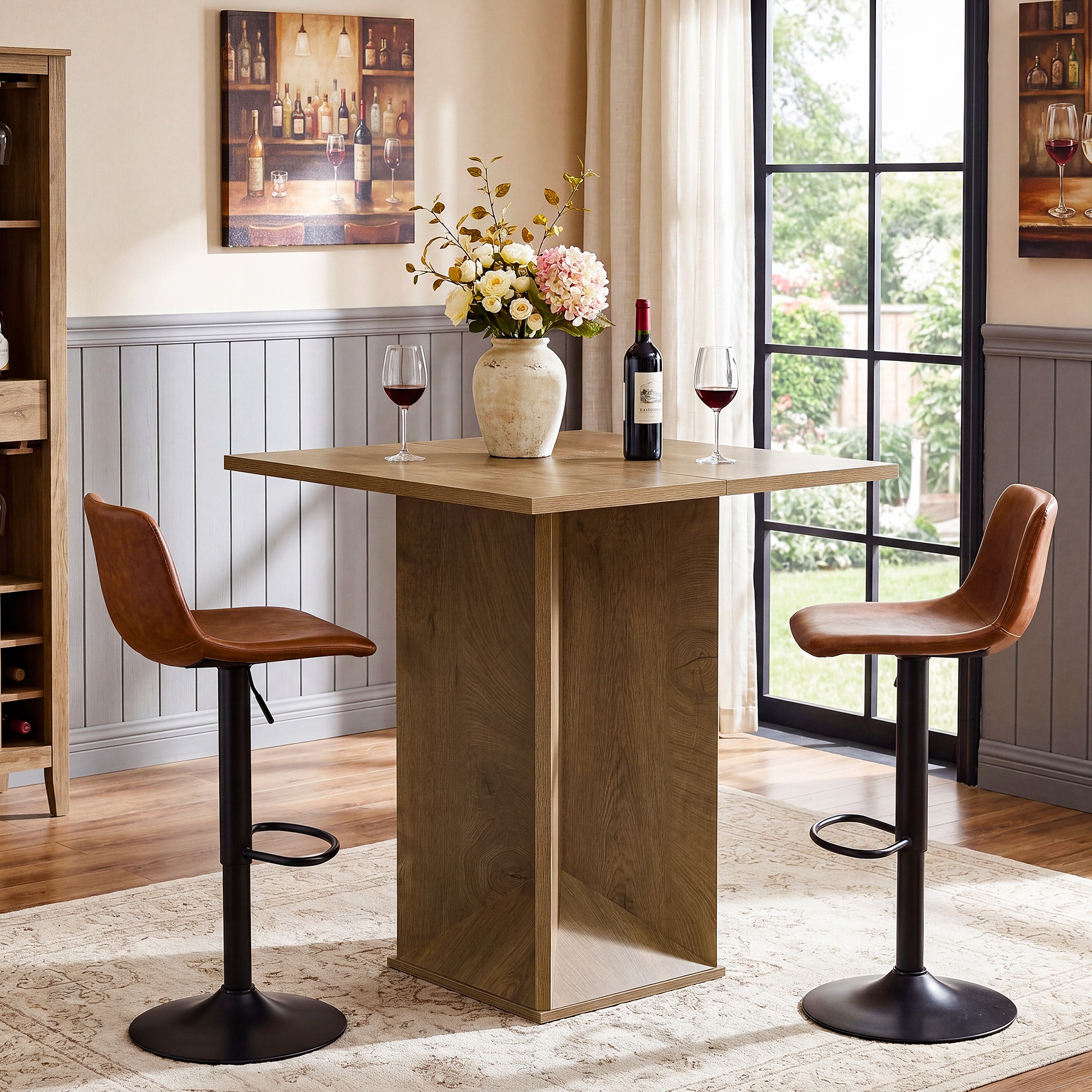 BAR COUNTER TABLE SMBT×NTF BAR COUNTER TABLE SMBT×NTF Square, Wood Bar Tables - Bed Bath & Beyond