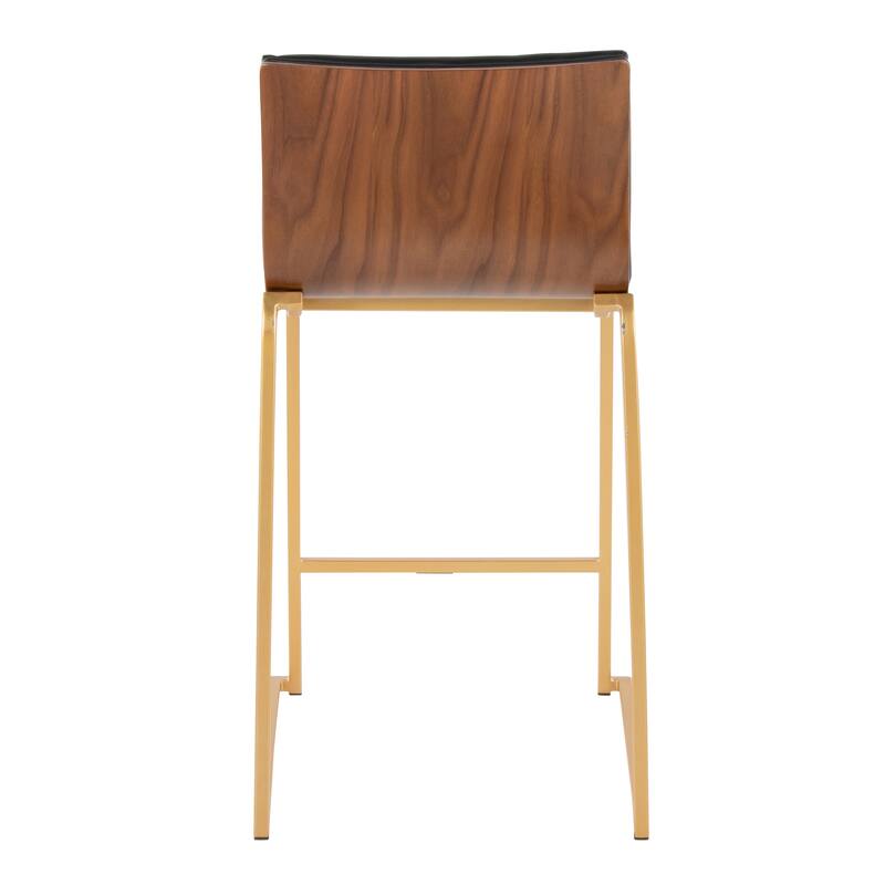 Silver Orchid Magda 26" Fixed-Height Upholstered Counter Stool (Set of 2)