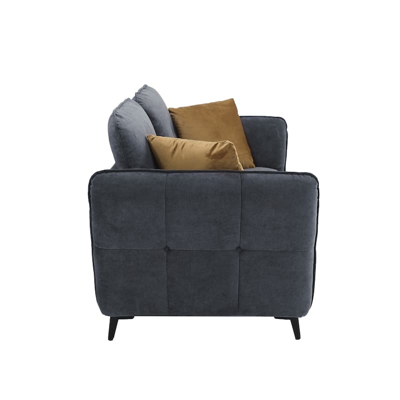 Modern Fabric Loveseat Sofa