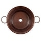 preview thumbnail 4 of 11, Copernicus 21" Vessel Bathroom Sink in Copper