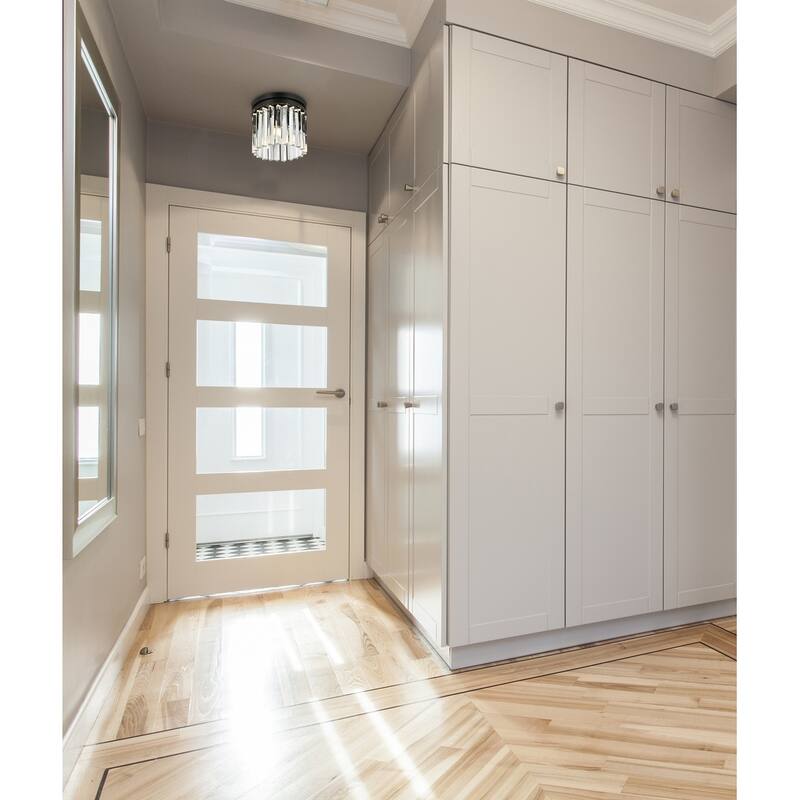 Royce Edge 3-Light Matte Black Flush Mount