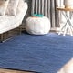 preview thumbnail 12 of 24, Nuloom Hand Woven Ambrose Area Rug 7'6" x 9'6" - Navy