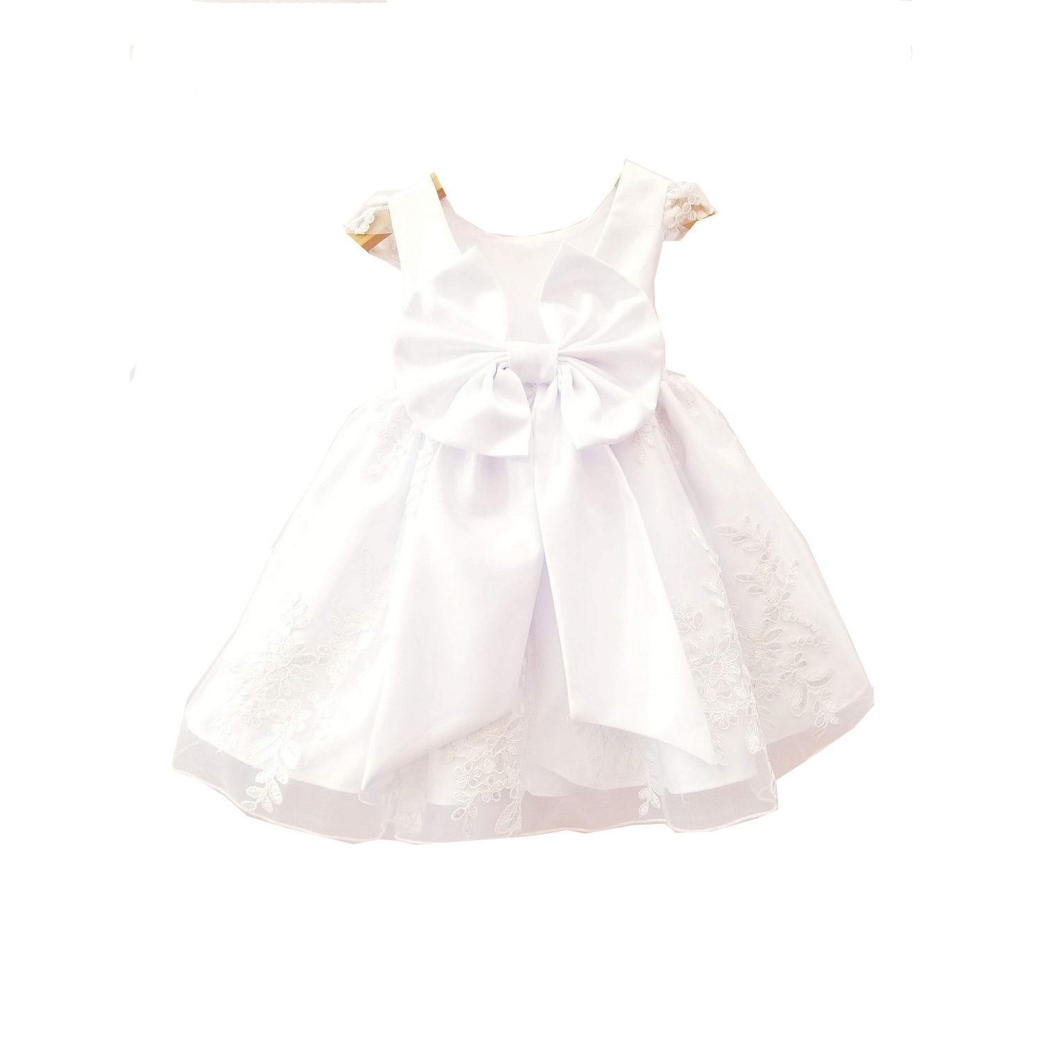 white floral embroidered dress