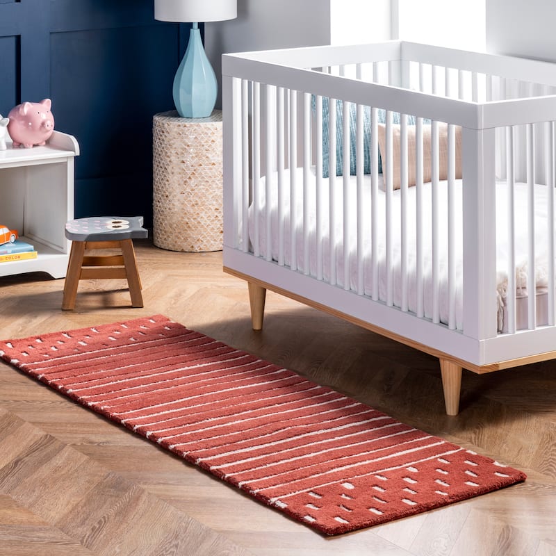 Mandia Striped Wool Area Rug