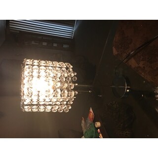 Art Deco Glam Dangling Crystal Table Lamp - Free Shipping ...