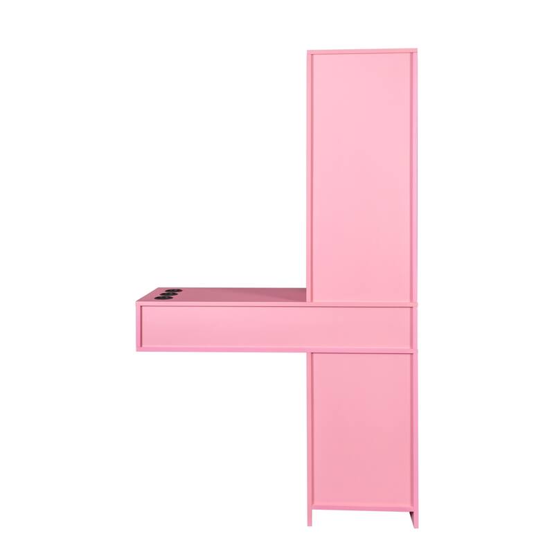 Modern simple hair desk,multi layer storage,large storage space,wooden cabinets are easy to clean, good hardness