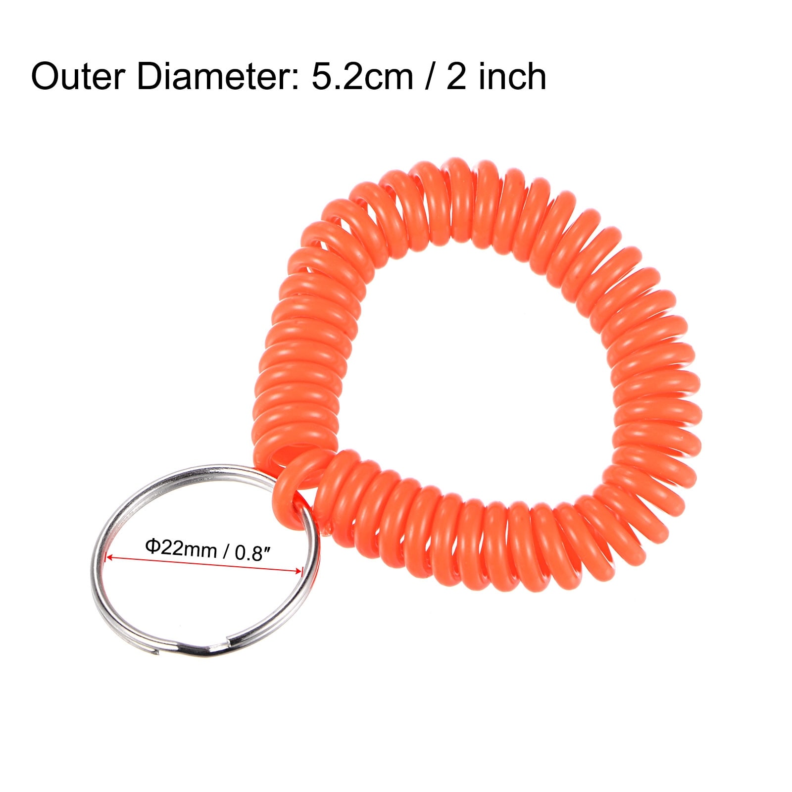 Bike Wrist Key Coil Keyring Wristband Stretchable Key Holder