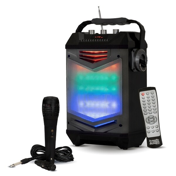 Acoustic Audio TG65GS Portable Bluetooth Rechargeable Speaker LED Display & Mic