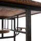preview thumbnail 17 of 37, Brown Teak Wood Dining Table with Two, Four or Eight Attached Seats