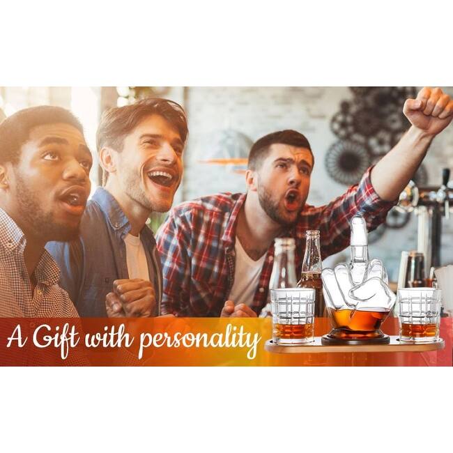 Middle Finger Whiskey Decanter Set Bed Bath & Beyond 40228671