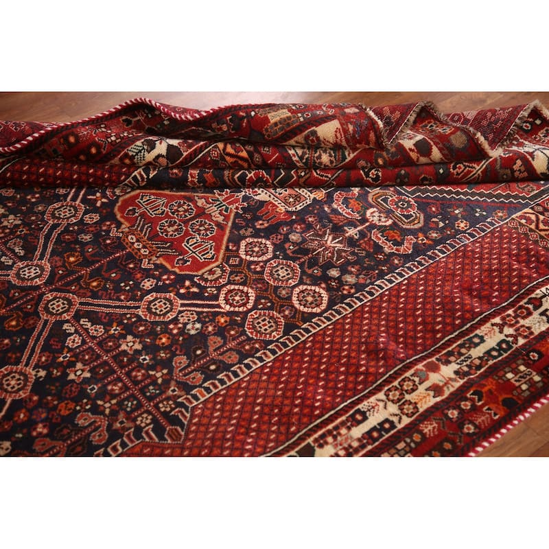 Kashkoli Persian Vintage Area Rug Handmade Wool Carpet - 5'5"x 9'1"