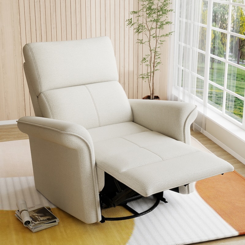 Power Swivel Rocker Recliner Chair for Adults,Rocking Glider Recliner for Small Spaces,Fabric Rocking Chair for Nursery