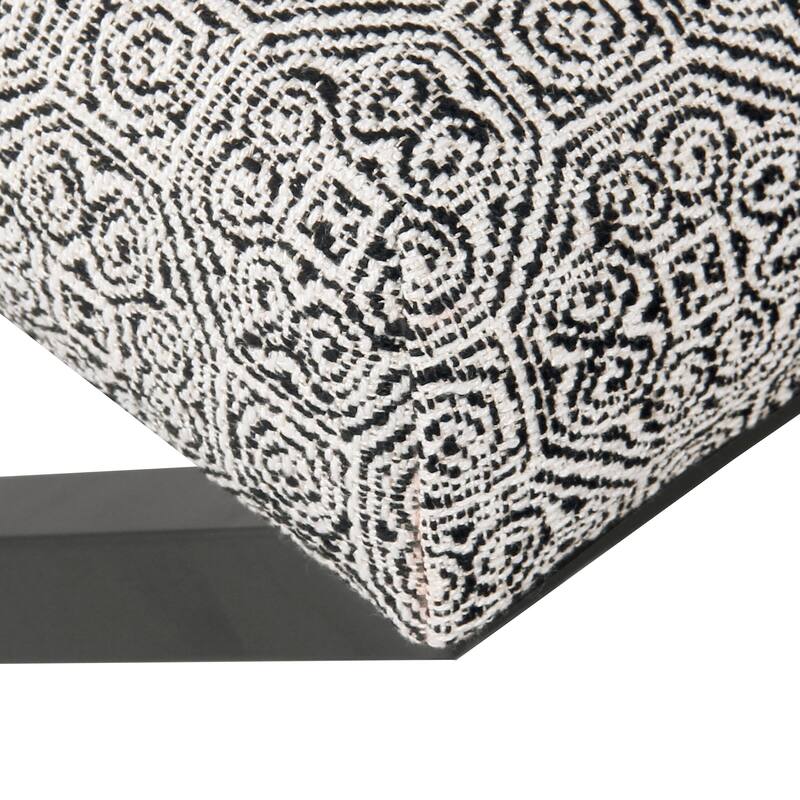 Porch & Den Boucher Modern Metal X-base Square Ottoman