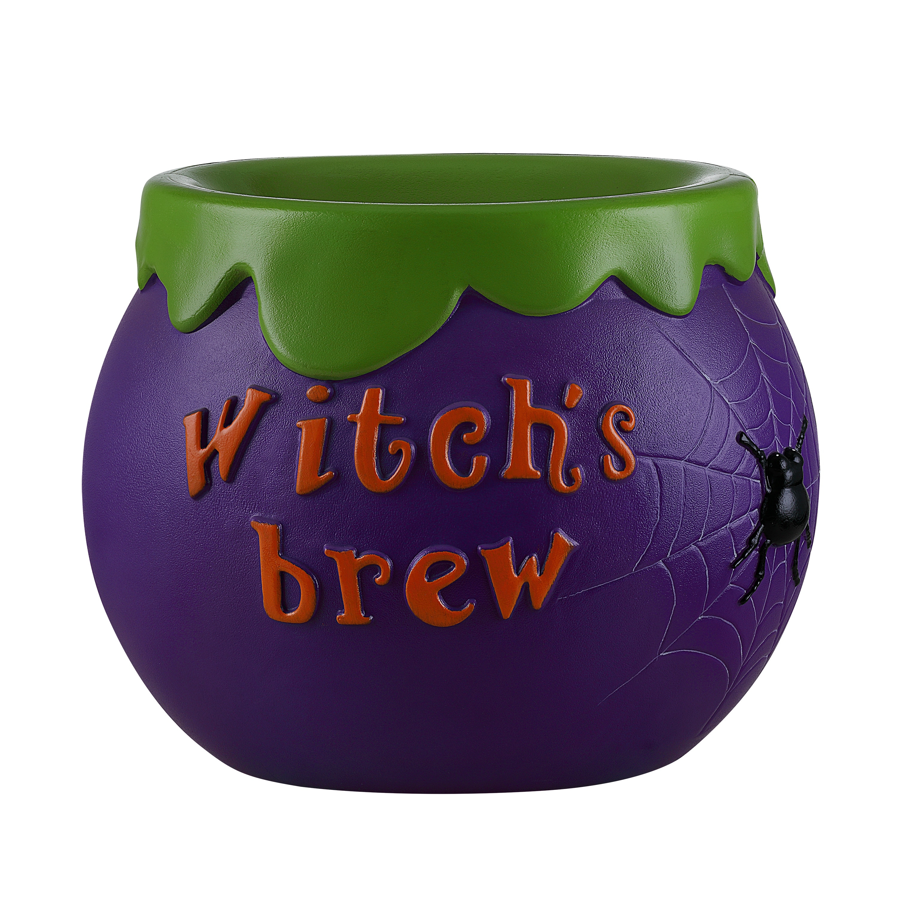 Mr. Halloween 14 in. Cauldron Lit Blow Mold Candy Bowl