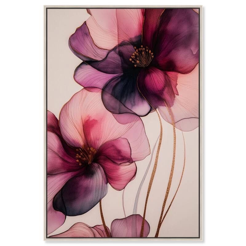 Velvet Verse III Canvas by Art Remedy - Silver - 20" x 30"