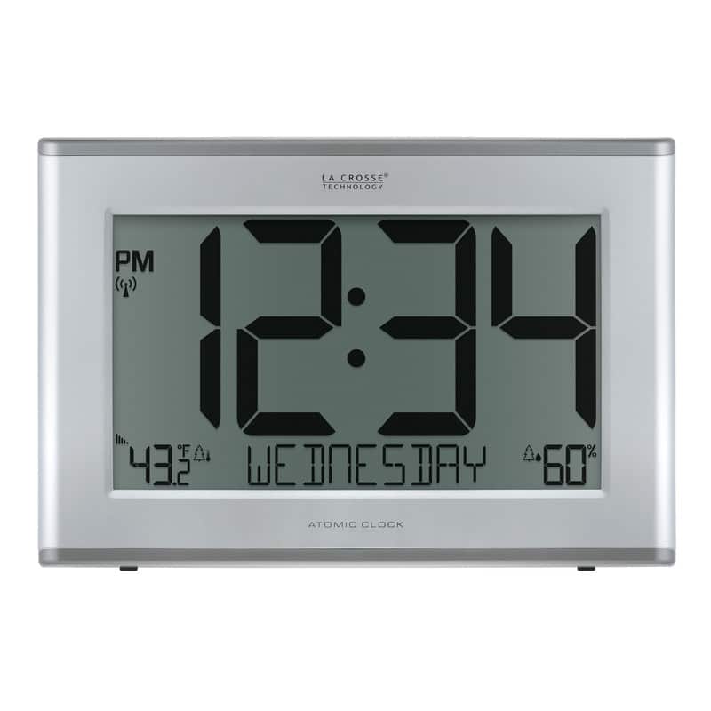 La Crosse Technology ExtraLarge Atomic Digital Clock with Outdoor