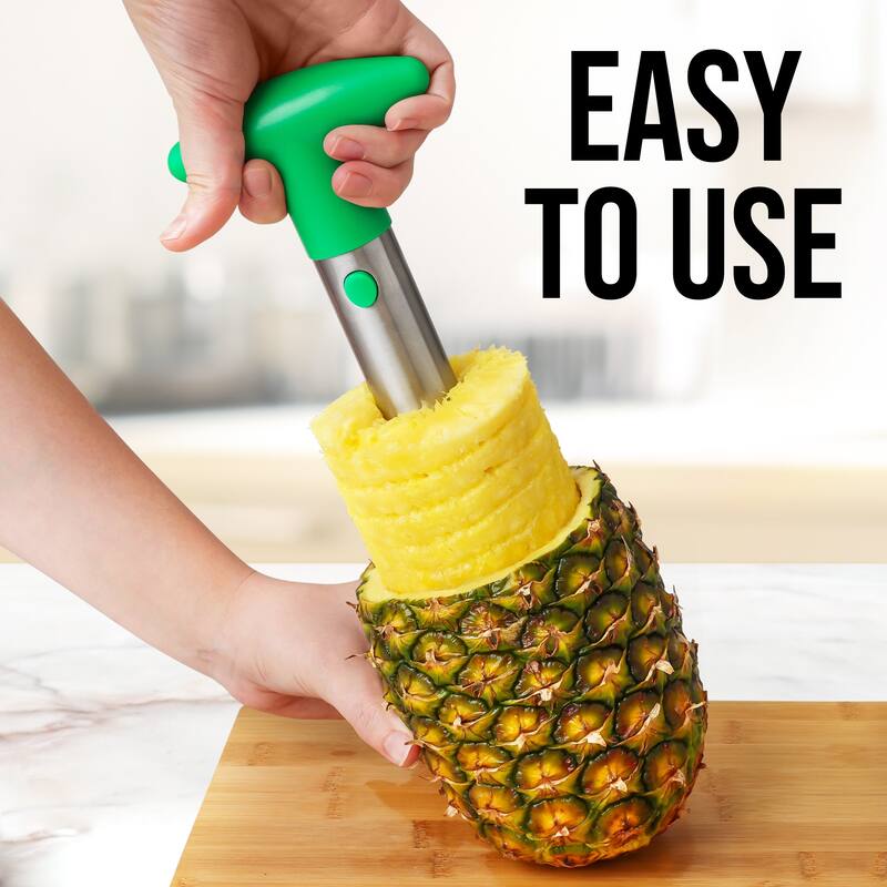 Zulay Kitchen Pineapple Cutter and Corer with Triple Reinforced Stainless Steel
