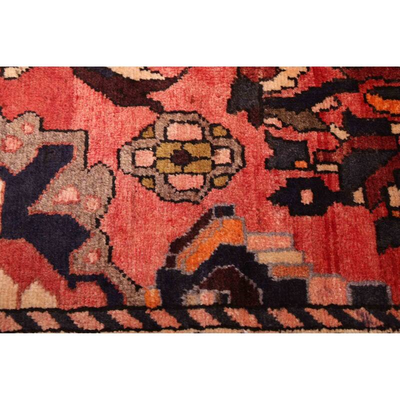ECARPETGALLERY Hand-knotted Kayseri Vintage Light Red Wool Rug - 3'2 x 10'2