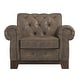 preview thumbnail 10 of 15, Greenwich Tufted Scroll Arm Nailhead Chesterfield Chair by iNSPIRE Q Artisan
