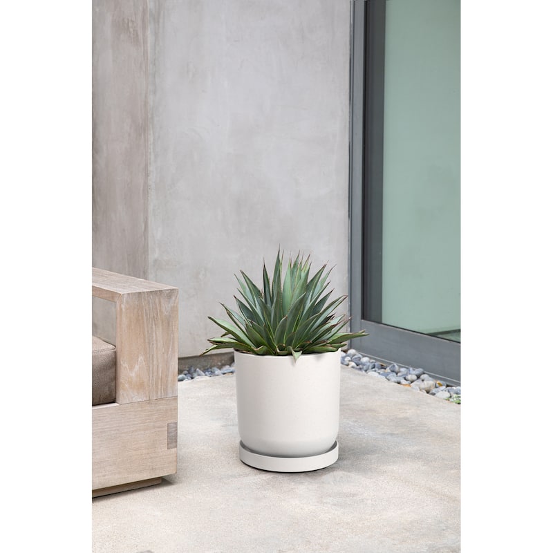 Veradek Mason Series Kona Planter Tray - 10 inch - 2 Pack - White