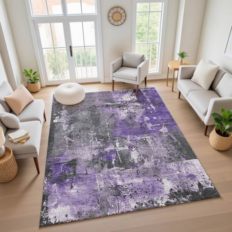 Premium Washable Super Soft Abstract Modern Mayfield Rug