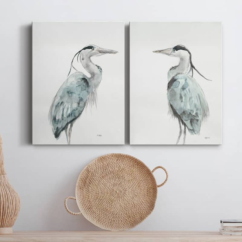 BLUE HERON I- Premium Gallery Wrapped Canvas