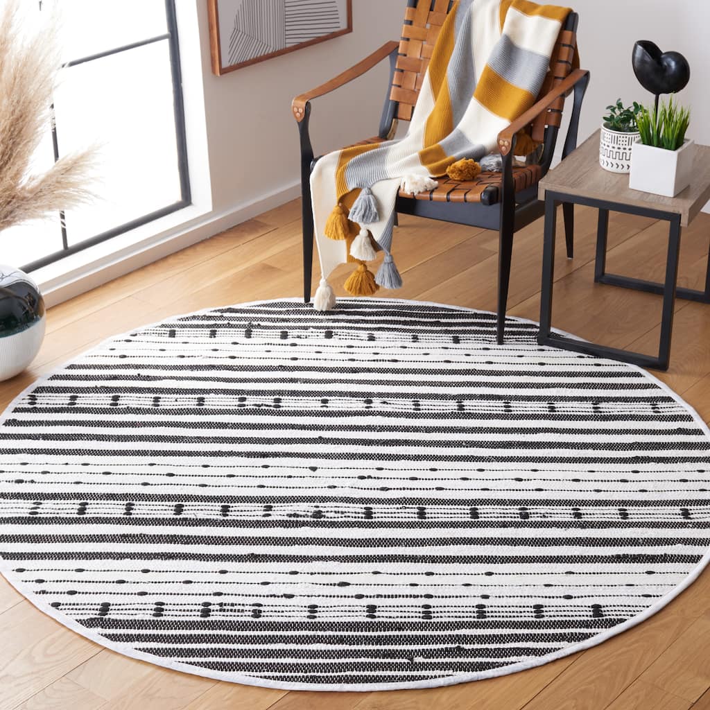 SAFAVIEH Handmade Striped Kilim Aja Cotton Rug