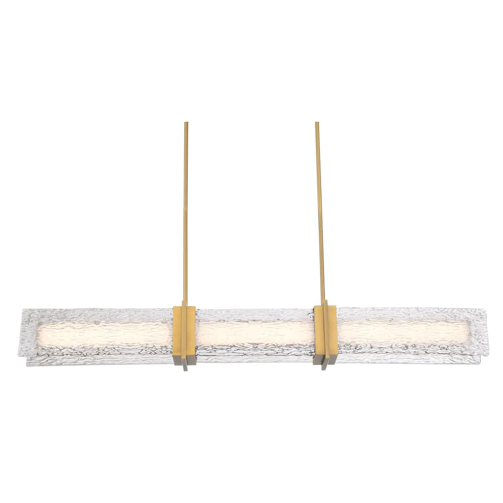 Minka Lavery 5666-L Lumina 52" Wide Linear Pendant with Water Glass