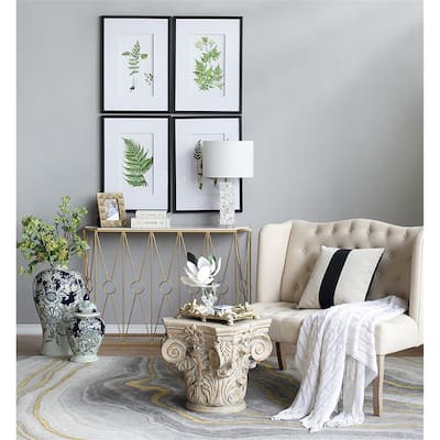Set of 4 Botanical Black And White Fern Wall Art