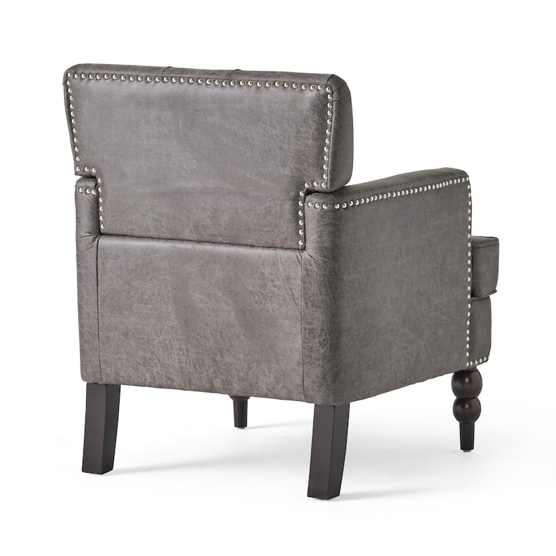 28" Button Tufted Club Chair