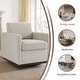 preview thumbnail 155 of 154, Set of 2 Modern Swivel Accent Armchairs Upholstered Arm Chairs
