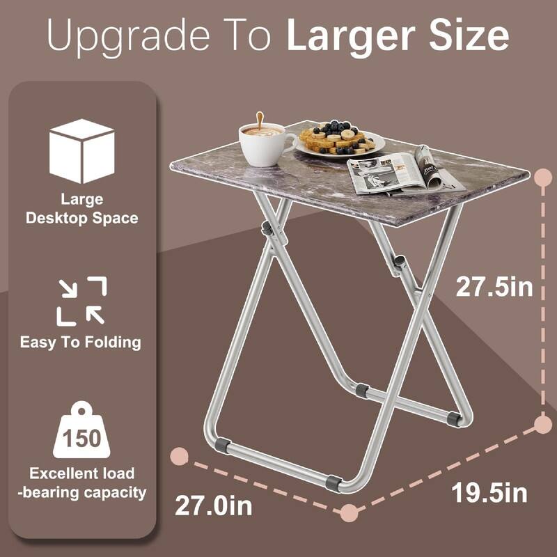Tv Dinner Tray Table - 27"D x 19.5"W x 27.5"H
