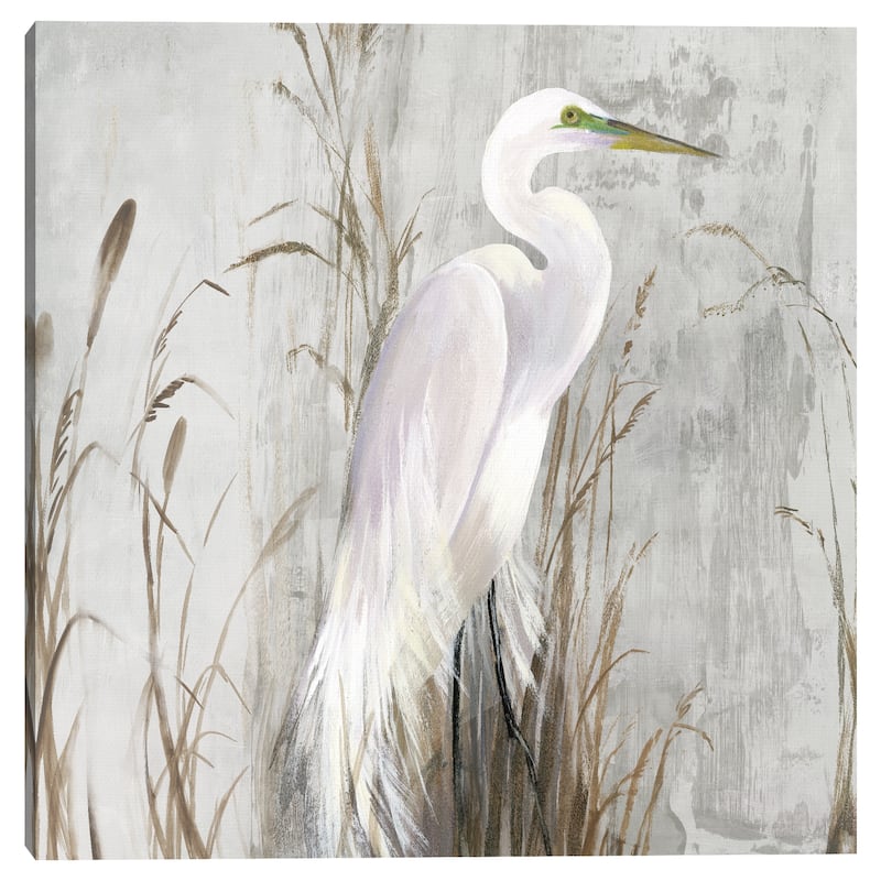 Heron in the Reeds by Aimee Wilson Canvas Art Print