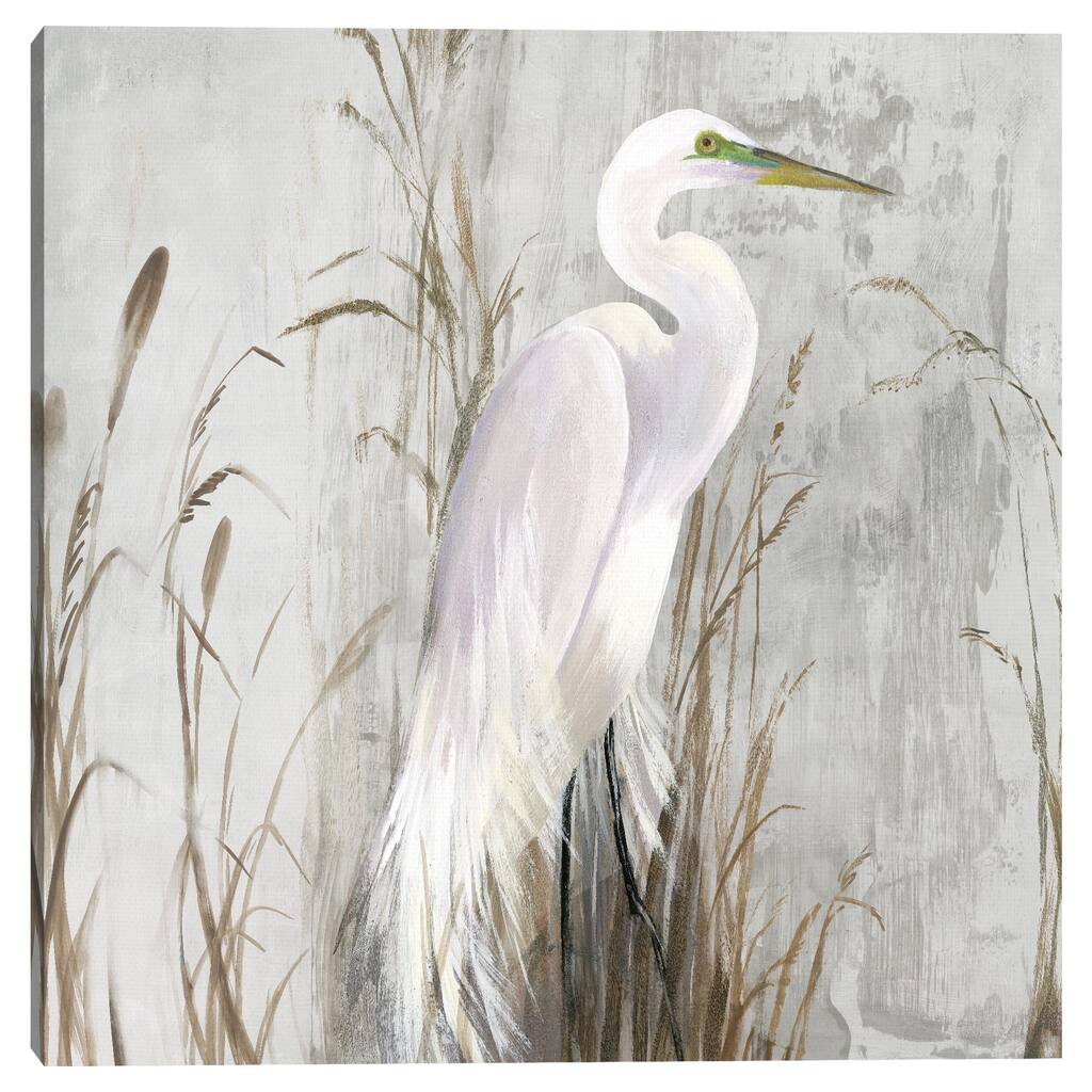 Heron in the Reeds by Aimee Wilson Canvas Art Print