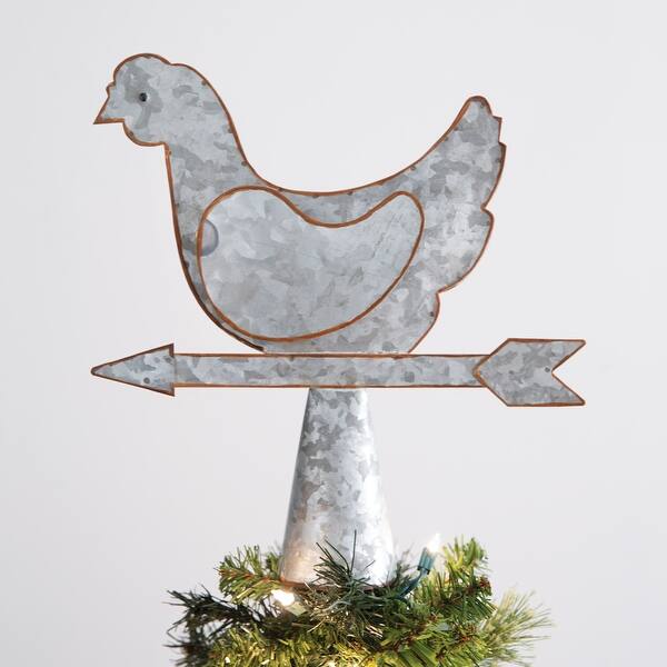 Hen Weathervane Tree Topper 11undefined''W x 3''D x 12''H Bed Bath & Beyond 37837894