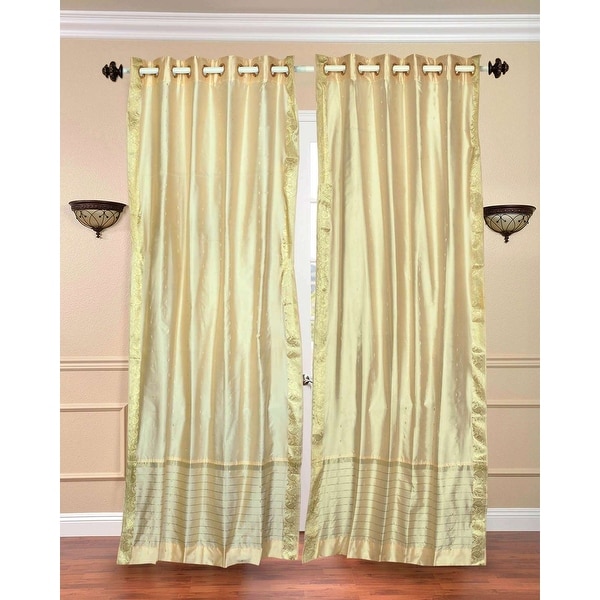 Fiesta Ring Top Curtains - Champagne – Shaws Department Stores