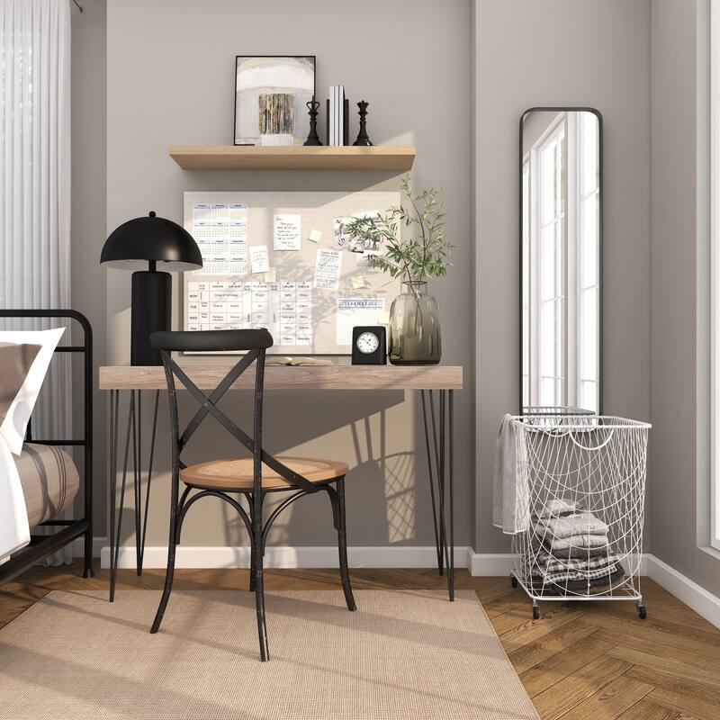 Wooden Geometric 4 Cubby Wall Shelf with Arched Block Shapes - Cream or Black - Roche River Decor