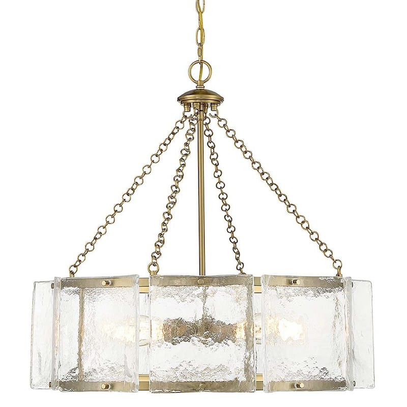 Savoy House 1-8200-5 Genry 5 Light 26" Wide Ring Chandelier - Warm Brass