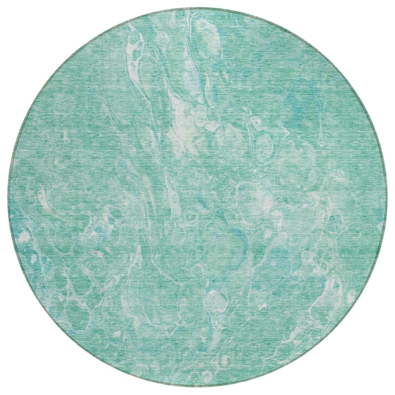 HomeRoots Abstract Transitional Rectangle Outdoor Rug