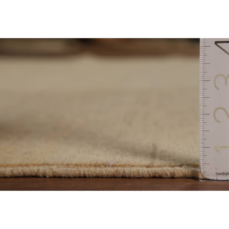 Solid Gabbeh Oriental Area Rug Handmade Wool Carpet - 8'2" x 9'11"