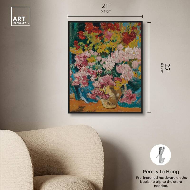 Give him Flores Canvas by Art Remedy