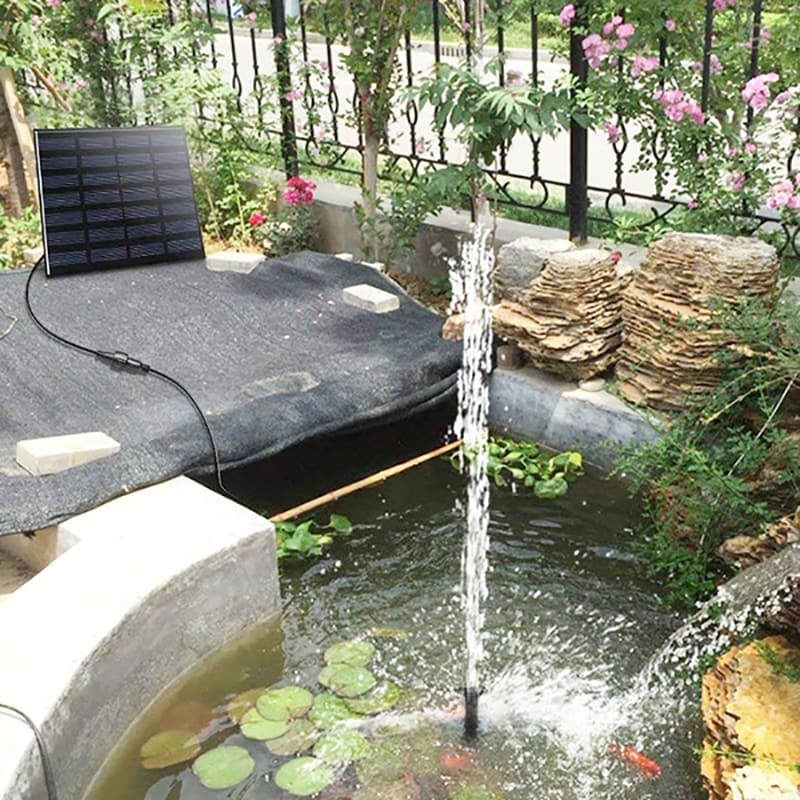 180L/H Solar Panel Powered Water Pump Garden Pool Pond Fish Aquarium Fountain GD 