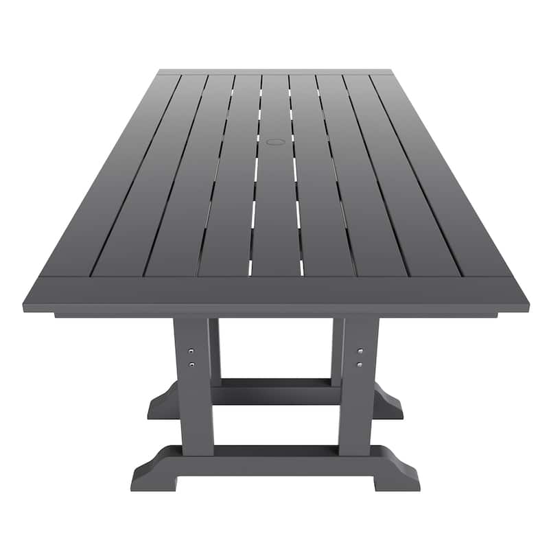 Polytrends Laguna Hdpe All Weather Outdoor Patio 71" Rectangular Dining Table