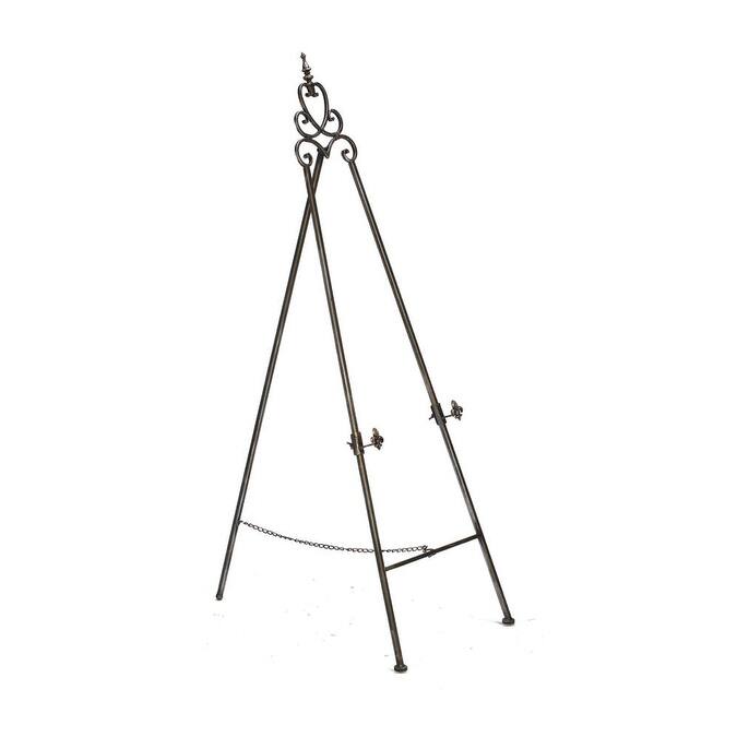 Grey Metal 56.5-Inch Regal Floor Easel - 56.5