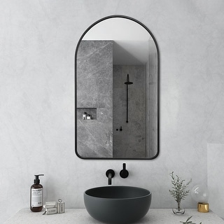 Rita Metal Framed Oval Wall Mirror Bathroom Vanity Mirror