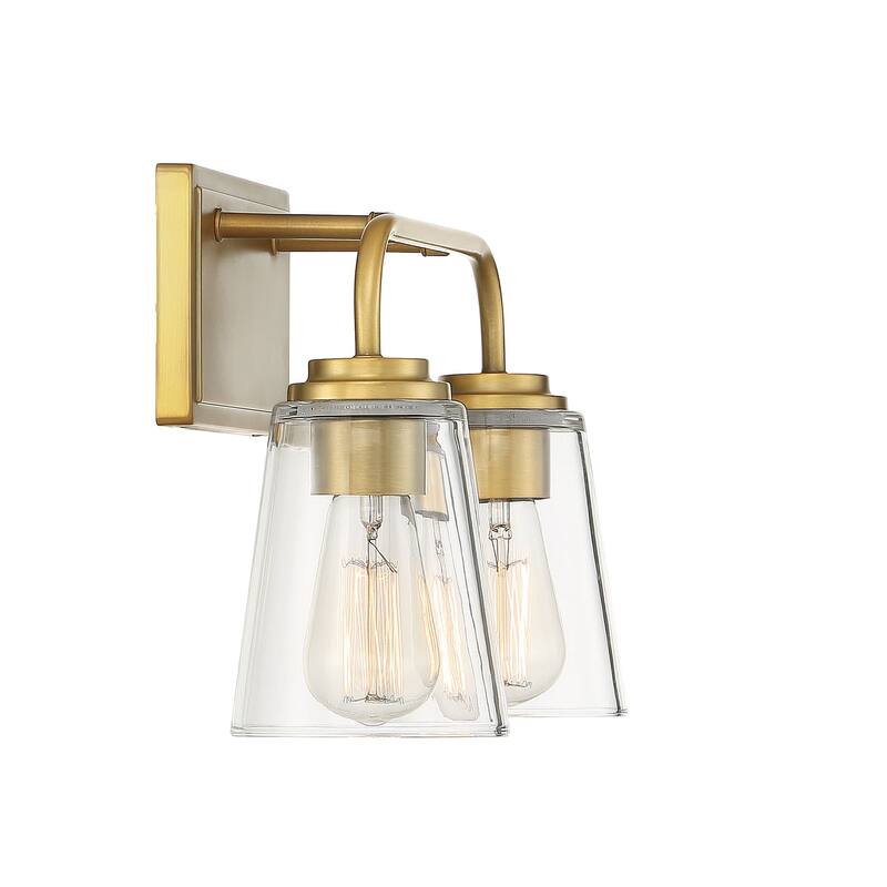 Meridian M80043 2 Light 15" Wide Bathroom Vanity Light with Tapered